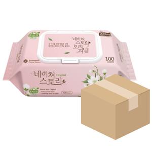 네이쳐 물티슈 오리지널 100매 10팩 두꺼운 도톰한 엠보싱 아기물티슈