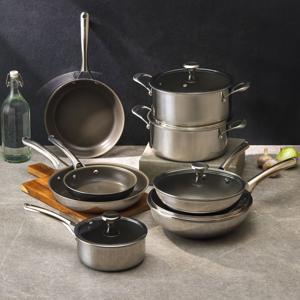 [코렐 듀라나노] 논코팅 스텐 프라이팬/궁중팬/냄비 ~최대10%중복할인