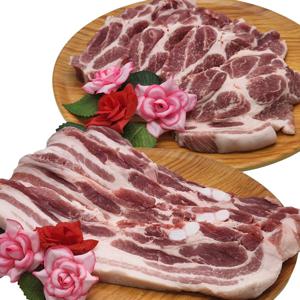 [ 별이네정육점 ] 국내산 한돈 돼지고기 삼겹살 / 목살 구이용 / 바베큐용 (600g/1000g)