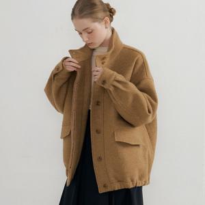 comos 1614 wool blouson coat (beige)