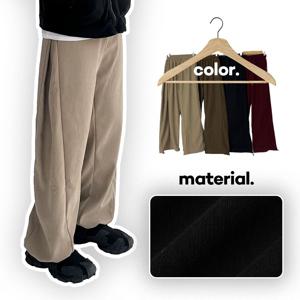 [오늘만 딱 이가격] 1+1 남녀 기모 양털 약골지 와이드팬츠 사이드핀턱 벌룬팬츠 조거 밴딩 커플 스트링