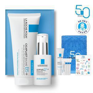 [50주년기획/라로슈포제] 시카플라스트 밤 B5+ 100ml + 시카에센스 30ml + 시카에센스 7.5ml + 시카밤 3mlX5 + 호텔수건