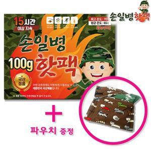손일병핫팩 군용 핫팩 대용량 100g_60개 국산 대형 캠핑 휴대용 손난로 군인 군대 혹한기