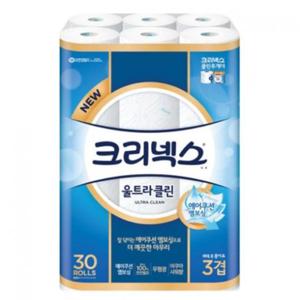 [크리넥스] 울트라클린 3겹 25m 30롤