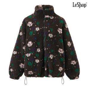 플라워 양털 시어링 플리스 집업 퍼 자켓 (DP4JK017A)