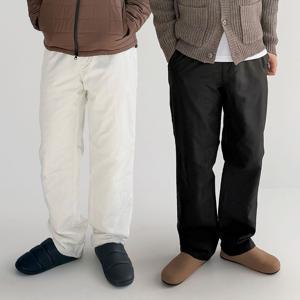 [오늘만 이가격] 1+1 남녀공용 패딩바지 방한 양털 기모 밴딩 와이드팬츠 통바지