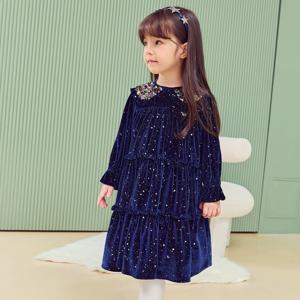 NY 스팽글 카라 원피스 Q36DBO070