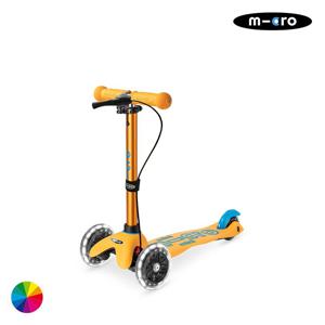 마이크로킥보드_미니 핸드 디럭스 LED(색상선택) 유아 어린이 세발킥보드