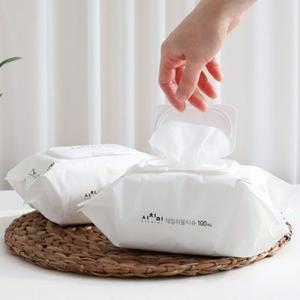 [시치미 쓱] 아기물티슈 50gsm 화이트 캡형 100매 x 20팩