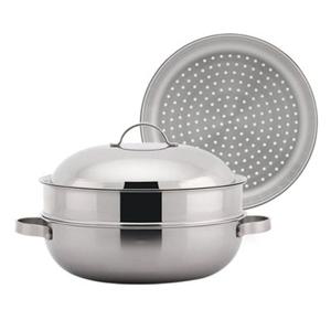 국내산 IH 스텐304 통3중 2단 스텐찜냄비 30cm 파티웍 찜기 찜판냄비 찜솥 만두찜냄비 전골냄비