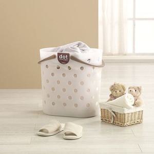 창신리빙 짐승용량 도트빨래바구니 2size