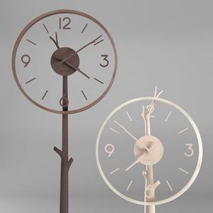 (아크릴버전 추가) 유리나무 인테리어 무소음 벽시계 수(Su) 월넛 2컬러