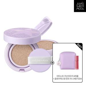 [오특][홀리데이에디션] 정샘물 에센셜 스킨 누더 쿠션(본품+리필) + 파우치 + 틴트 미니