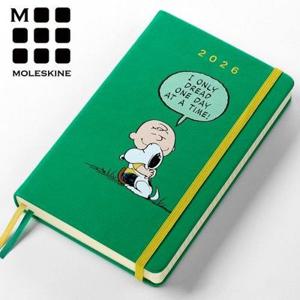 [몰스킨]2026 한정판 피너츠 데일리 다이어리(라지)/무료각인,케이스