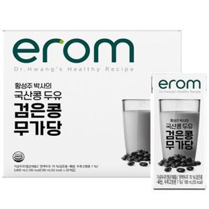 [황성주국산콩두유] 이롬 황성주 검은콩 무가당 두유 190ml (40/60/100팩 택1)