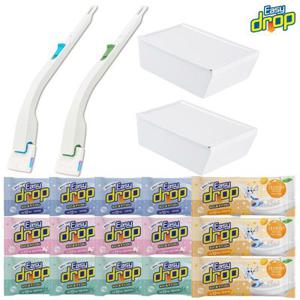 [TV상품]이지드롭 시즌3 변기클리너 192회분 세트 (핸들2개,케이스2개,클리...