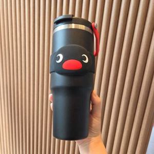 투썸플레이스 핑구 핸들 텀블러 887ml 블랙