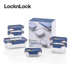 [락앤락] 비스프리 모듈러 플러스 6종 세트 (트라이탄 밀폐용기) 네이비