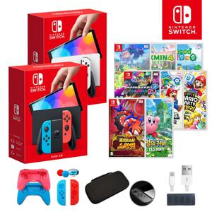 닌텐도 스위치 OLED 본체+게임타이틀+SMF 풀 악세서리 게임기 풀 패키지 오늘출발