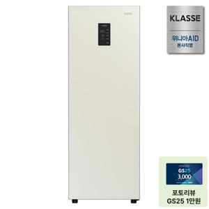 [7%카드즉시할인][25년 신제품] 클라쎄 컨버터블 미니 스탠드형 김치냉장고 1도어 KAE112TWMEV8 메탈화이트