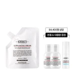 [11] 키엘 수분크림 리필 파우치 150ml 세트 (+스틱밤 본품, 토너 80ml)