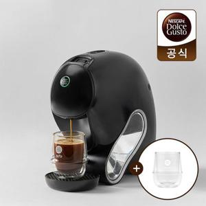 돌체구스토 커피머신 네오 단품 블랙+네오 더블윌글라스잔 250ml