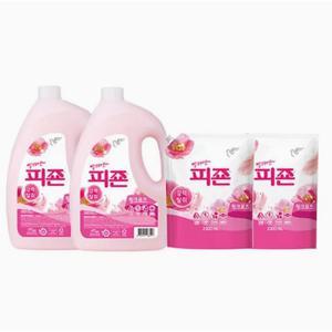 피죤 섬유유연제 핑크로즈 외 3100mlx2+2300ml + 2300ml 추가