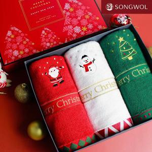 [APP전용] 송월타올 크리스마스 송년회 성탄절 호텔타올 선물 세트 2P&3P 쇼핑백 포함