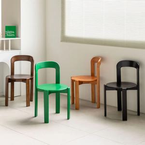 [리퍼] 토이 체어 우드 나무 원목 식탁 의자 카페 인테리어 모던 디자인 컬러 목재