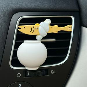 액막이 명태 달항아리 차량용 방향제 송풍구 석고 디퓨저 차방향제