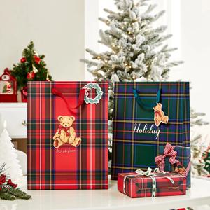 크리스마스 쇼핑백 L 2P