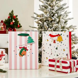 크리스마스 쇼핑백 M 2P