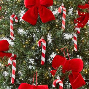 크리스마스 클래식 3PC 캔디케인 오너먼트 세트