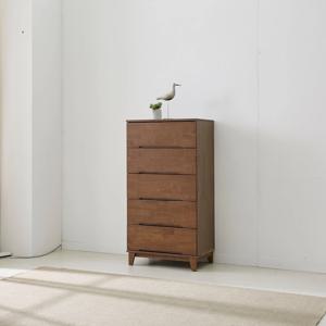 고무나무원목 월넛 5단 서랍장
