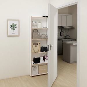 폭좁은 틈새수납장 까꿍슬림선반 화이트