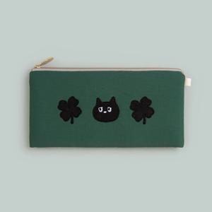 Airy 슬림 필통 - 깜냥이 클로버