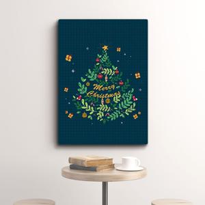 겨울 산타의나무 윈터 크리스마스 대형 소형 사진 액자 두꺼비집