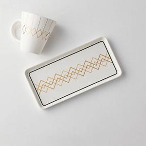 어반 도자기 직사각 접시 계란말이 생선 긴접시