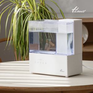 웜큐브 저소음 가열식 가습기 물멍 LED 무드등 PTC히팅 타이머 3.5L 대용량