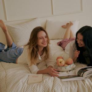 모먼트 극세사 저소음 차렵이불세트 4color (이불+베개커버)