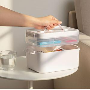 구급약통 약보관함 비상약통 구급함 약상자 약통 구급 약품 박스 키트 상자 2size