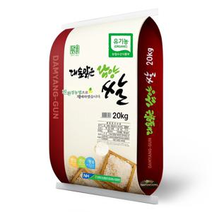 25년산 햅쌀 담양군농협 유기농쌀 20kg/ 당일도정 상등급 단일품종 새청무