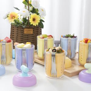 1+1 후르츠팟 미니 토글 푸르트 컵 과일 샐러드 밀프랩 용기 직장인 도시락통 과일컵