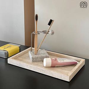 지나 스텐 칫솔꽂이 욕실 정리 칫솔 거치대 걸이 화장실 양치 용품 보관 규조토 세라믹