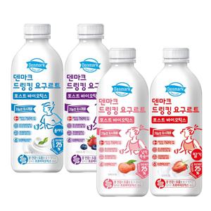 덴마크 드링킹 요구르트 포스트바이오틱스 750ml*4입 4종