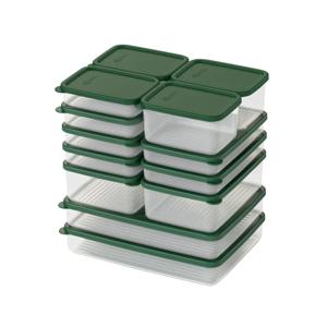 유연하고 말랑한 납 작 이 다 음 세트  냉동실 정리용기, 식기세척기 전자렌지 가능