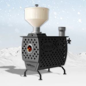 펠렛난로 스퀘어 펠릿 화목 가정용 캠핑난로