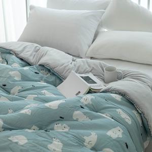 베어곰 따뜻한 모달 극세사 양면 차렵이불 SS 3color