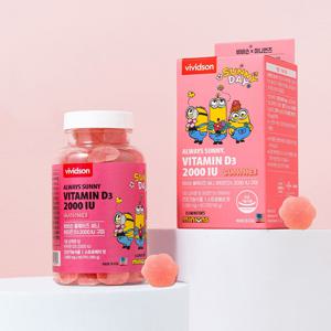 올웨이즈 써니.비타민 D3 2000 IU 구미/ 미니언즈 구미젤리비타민