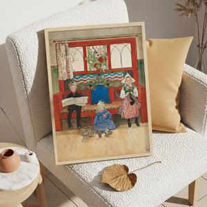 크리스마스 캔버스 포스터 104종/60.칼라르손_엄마,아빠,반